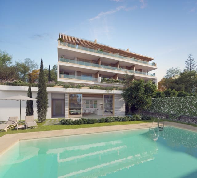 vue piscine et façade programme neuf torremolinos